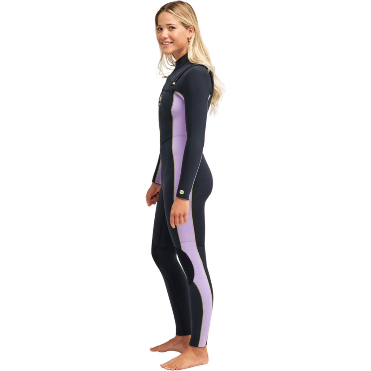 2026 Roxy Womens Rise Natural 4/3mm Chest Zip Wetsuit 26BW213507 - Viola